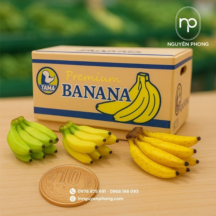 Mẫu thùng carton đựng chuối chống thấm